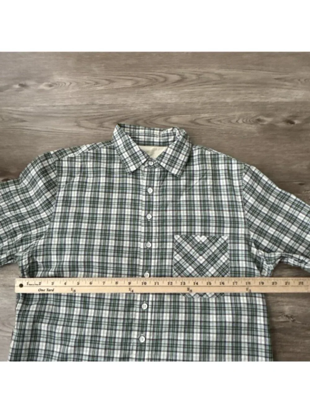 Rag Bone Green Plaid Short Sleeve Button Up Shirt Mens Small - Picture 4 of 8
